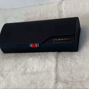 Carrera Black Flip Top Eye Glass Case